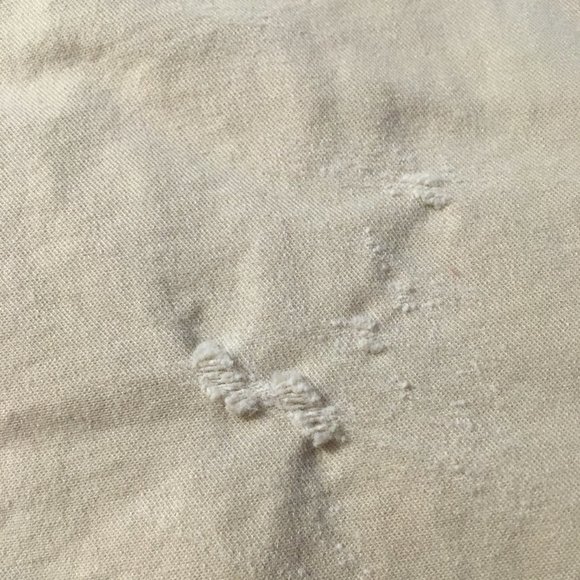 Beige / khaki / tan chino shorts (cotton) - Picture 6 of 6